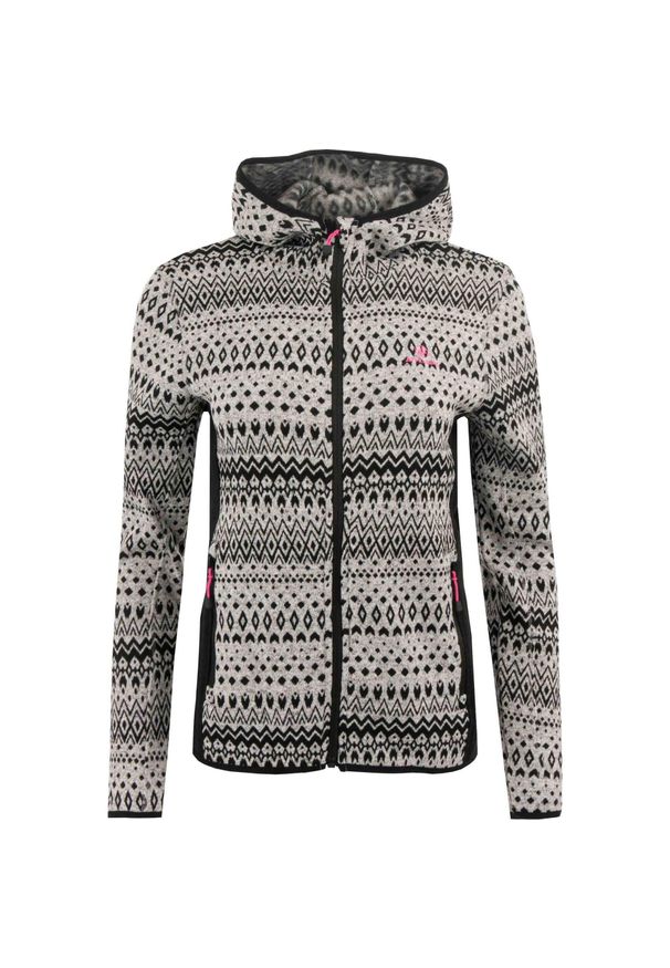ZEAGLE - Damski sweter Kayla Light Grey Melange - Athl. DPT. Kolor: wielokolorowy, szary, biały
