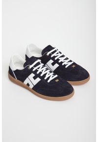 Elisabetta Franchi - Sneakersy damskie skórzane ELISABETTA FRANCHI. Materiał: skóra