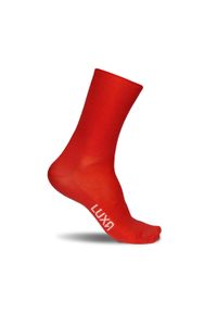 LUXA - Skarpetki Rowerowe Unisex Luxa Classic. Kolor: czerwony. Materiał: elastan, poliamid