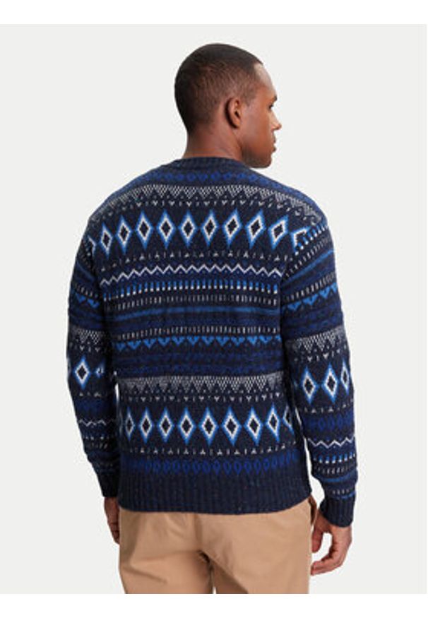 United Colors of Benetton - United Colors Of Benetton Sweter 1137K107V Niebieski Regular Fit. Kolor: niebieski. Materiał: wełna