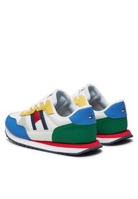 TOMMY HILFIGER - Tommy Hilfiger Sneakersy T3X9-33375-1695 S Biały. Kolor: biały. Materiał: materiał #6