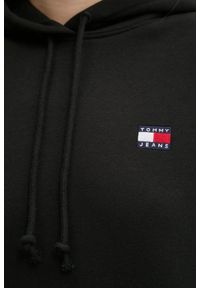 Tommy Jeans - TOMMY JEANS Czarna damska bluza. Kolor: czarny