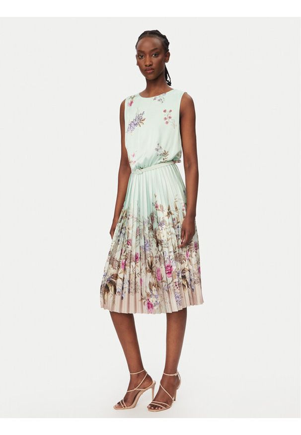 Rinascimento Sukienka koktajlowa CFC0128212003 Zielony Regular Fit. Kolor: zielony. Materiał: syntetyk. Styl: wizytowy