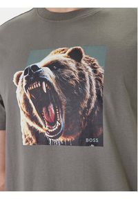 BOSS T-Shirt Dobermann 50558965 Szary Regular Fit. Kolor: szary. Materiał: bawełna #3