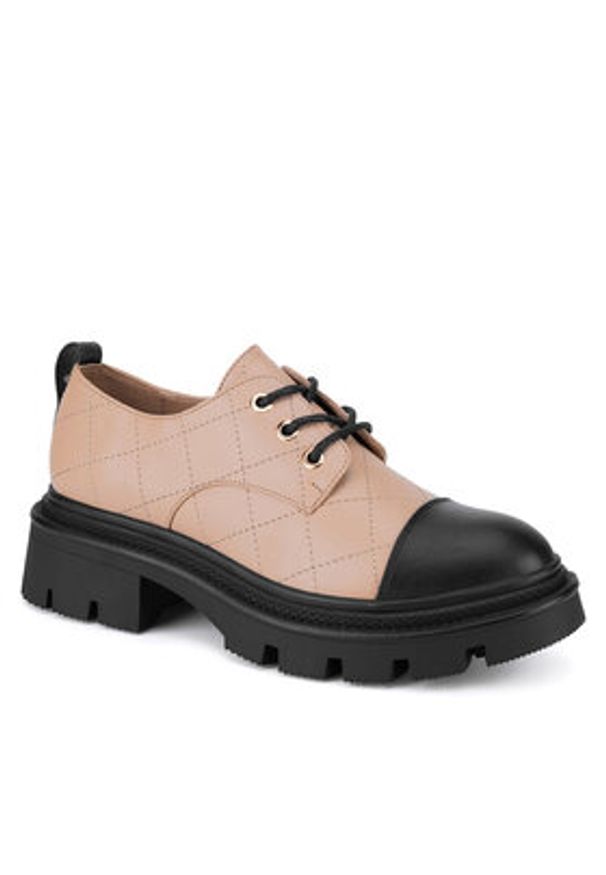 Nine West Loafersy 8198-1 Beżowy. Kolor: beżowy. Materiał: materiał