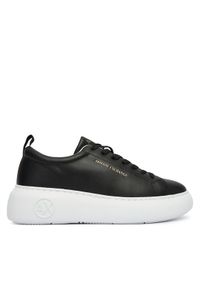 Armani Exchange Sneakersy XW002790 AF11912 UC001 Czarny. Kolor: czarny. Materiał: skóra #1