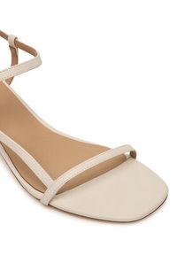 Lauren Ralph Lauren - LAUREN RALPH LAUREN Sandały 802P00097004 Biały. Kolor: biały. Materiał: skóra #4