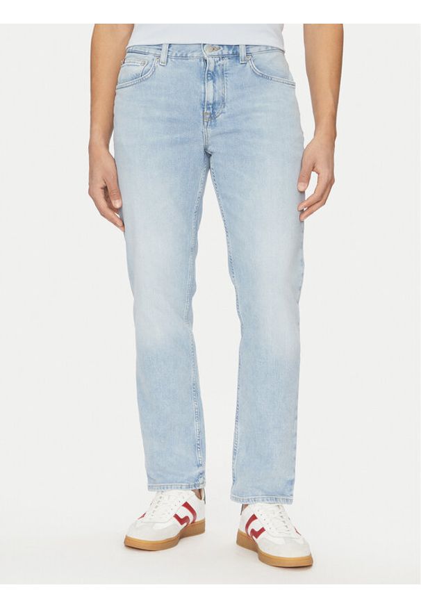 TOMMY HILFIGER - Tommy Hilfiger Jeansy Denton MW0MW38813 Niebieski Straight Fit. Kolor: niebieski