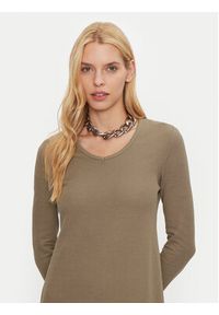 Calvin Klein Jeans Sukienka dzianinowa J20J224165 Beżowy Slim Fit. Kolor: beżowy. Materiał: syntetyk, bawełna #3