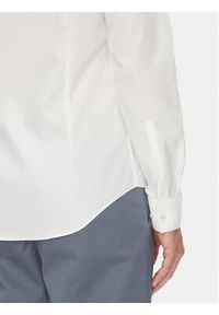 Calvin Klein Koszula LV019EU017 Biały Slim Fit. Kolor: biały. Materiał: bawełna
