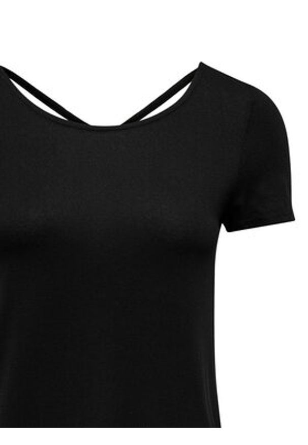 only - ONLY Bluzka Bera 15368588 Czarny Regular Fit. Kolor: czarny. Materiał: wiskoza