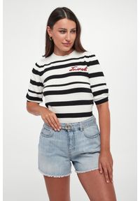 Twinset Milano - Sweter damski z kaszmirem TWINSET. Materiał: kaszmir