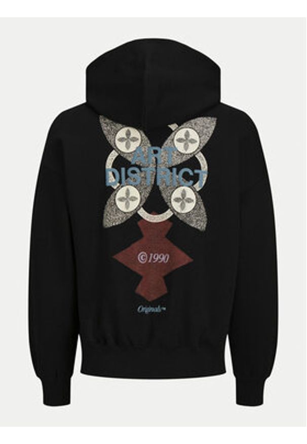 Jack & Jones Bluza Noho 12263036 Czarny Oversize. Kolor: czarny. Materiał: bawełna