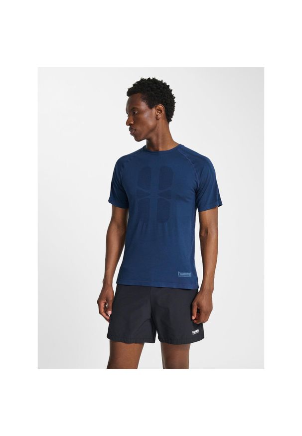 Bezszwowa koszulka Hummel Hiit. Kolor: zielony, niebieski, wielokolorowy. Sport: fitness