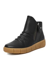 Remonte Botki D1T73-00 Czarny. Kolor: czarny. Materiał: skóra #5