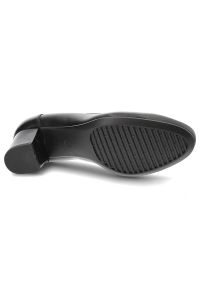 Czarne Półbuty Armodo Damskie Eleganckie Buty. Kolor: czarny. Materiał: skóra. Szerokość cholewki: normalna. Styl: elegancki #6