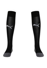 Puma - Skarpety Piłkarskie Liga Core Dla Dzieci. Kolor: szary, wielokolorowy, czarny #1