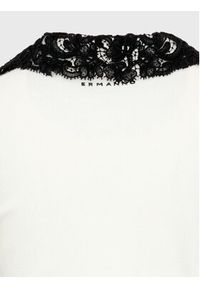 Ermanno Firenze Sukienka dzianinowa Q013E53 Biały Regular Fit. Kolor: biały. Materiał: wiskoza #3