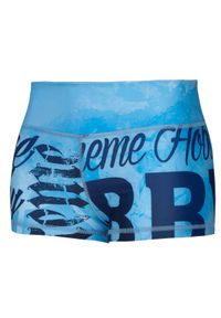 Spdenki sportowe damskie do jogi fitnessu EXTREME HOBBY LETTERS. Kolor: niebieski. Materiał: poliester, elastan. Długość: krótkie. Sport: fitness, joga i pilates #1