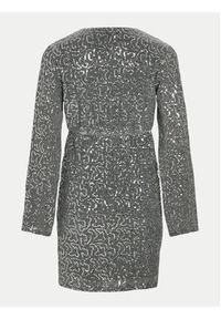 Vila Sukienka koktajlowa Sanadu 14101818 Srebrny Regular Fit. Kolor: srebrny. Materiał: syntetyk. Styl: wizytowy #2