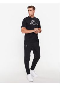 Kappa Spodnie dresowe Logo Korpo Zant 303MJC0 Czarny Regular Fit. Kolor: czarny. Materiał: bawełna #4