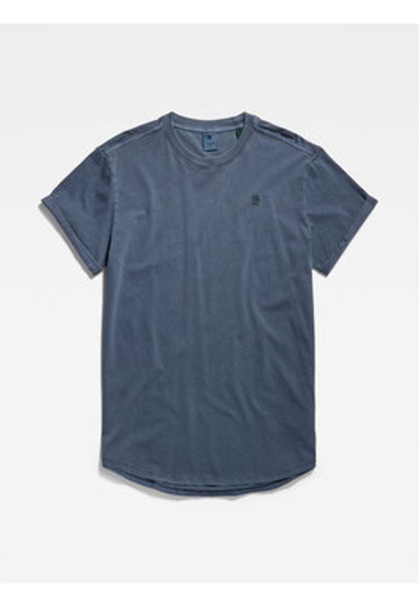 G-Star RAW - G-Star Raw T-Shirt D16396-2653-D418 Niebieski Regular Fit. Kolor: niebieski. Materiał: bawełna