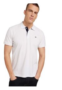 Tom Tailor Polo 1027713 Biały Regular Fit. Typ kołnierza: polo. Kolor: biały. Materiał: bawełna #10