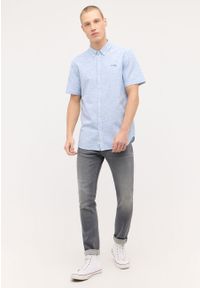 Mustang - MĘSKA KOSZULA MUSTANG Berkeley Faded Denim 1015242 5124. Materiał: denim #5