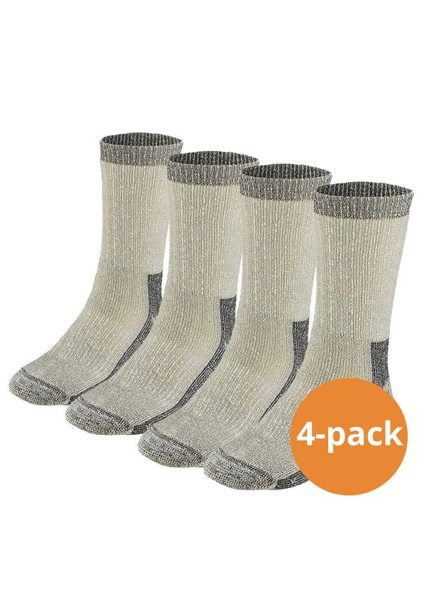 XTREME SOCKSWEAR - Skarpety trekkingowe dla dorosłych Xtreme Thermal Heavy, 4-pak. Kolor: beżowy. Materiał: wełna