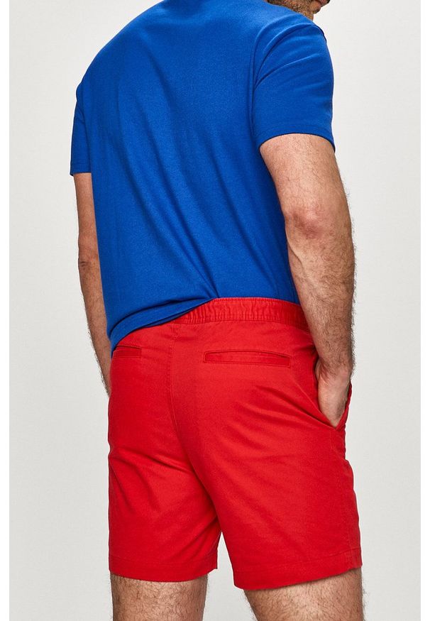 Polo Ralph Lauren - Szorty. Okazja: na co dzień. Kolor: czerwony. Materiał: tkanina. Wzór: gładki. Styl: casual