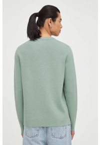 Samsoe & Samsoe - Samsoe Samsoe sweter męski kolor zielony. Okazja: na co dzień. Kolor: zielony. Materiał: materiał, wiskoza. Długość rękawa: długi rękaw. Długość: długie. Styl: casual #4