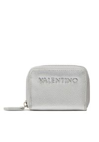 VALENTINO - Valentino Mały Portfel Damski Divina VPS1R4139G Srebrny. Kolor: srebrny. Materiał: skóra