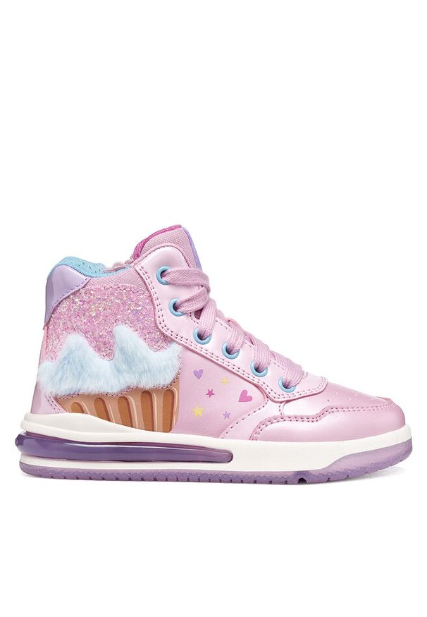 Sneakersy Geox. Kolor: różowy