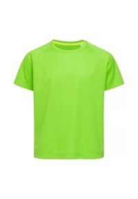 Stedman - Koszulka Dziecięca Raglan Active T-shirt. Kolor: zielony. Długość rękawa: raglanowy rękaw. Sport: turystyka piesza #1
