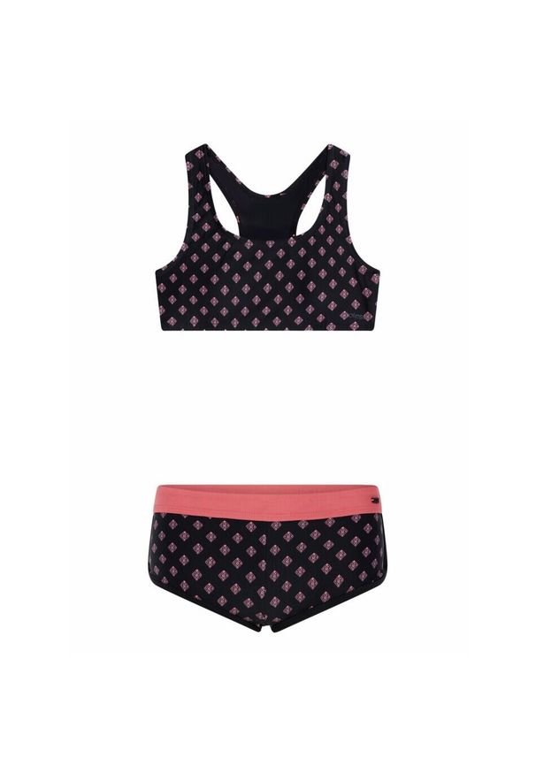 Dziewczęcy dwuczęściowy kostium kąpielowy Protest Prtmirror. Kolor: czarny