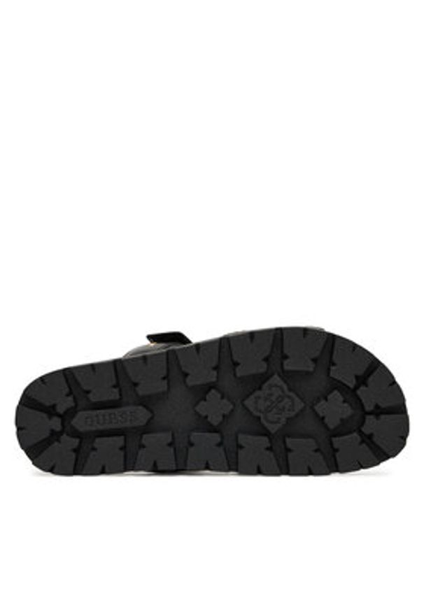 Guess Klapki FLPFAS ELE03 Czarny. Kolor: czarny. Materiał: skóra
