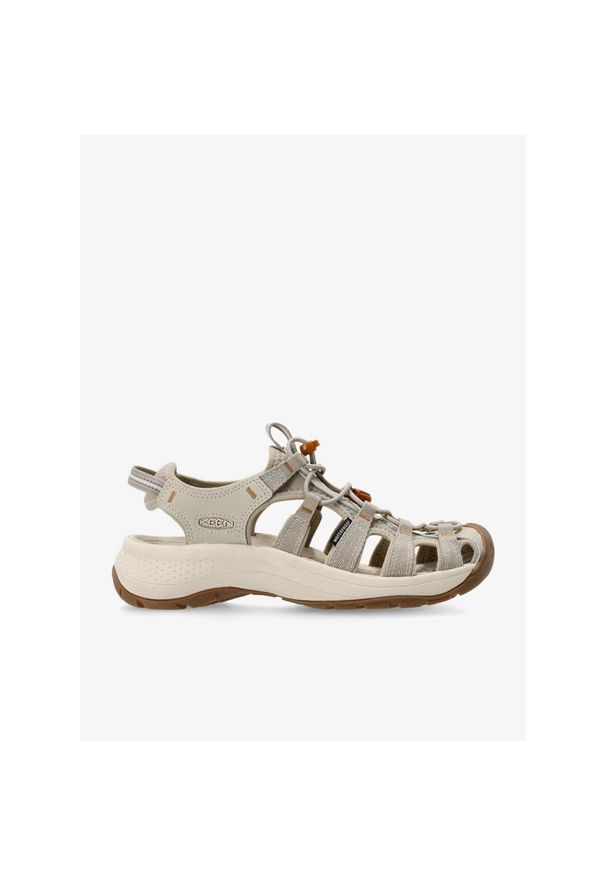 keen - Sandały trekkingowe damskie Keen Astoria West Sandal. Kolor: beżowy. Sport: turystyka piesza