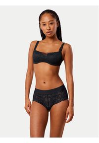 Triumph Biustonosz z fiszbiną Illusion 10219845 Czarny. Kolor: czarny. Materiał: syntetyk #4