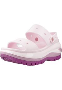 Crocs - Sandały CROCS CLASSIC MEGA CRUSH SANDAL Rose. Kolor: różowy. Materiał: guma. Styl: sportowy