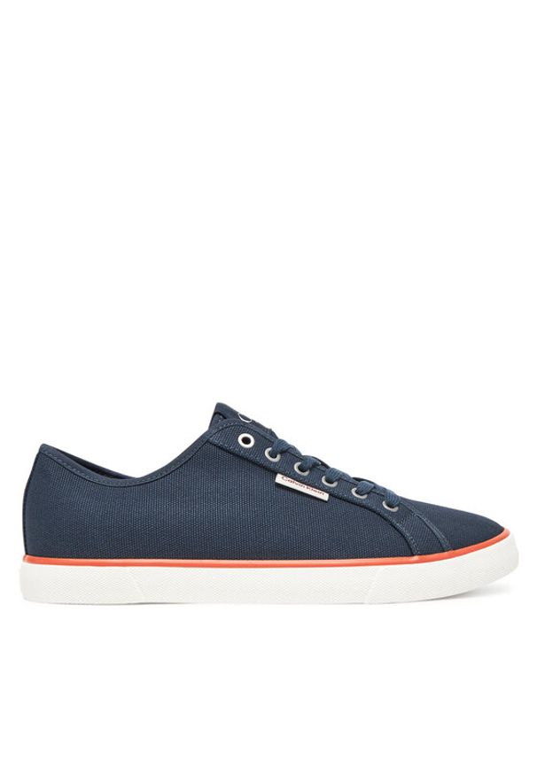 Calvin Klein Jeans Tenisówki Ess Vulc Low Mg Cv YM0YM01301 Granatowy. Kolor: niebieski. Materiał: materiał