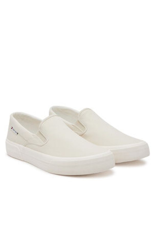 Tommy Jeans Tenisówki Slip On Canvas Color EM0EM01544 Beżowy. Zapięcie: bez zapięcia. Kolor: beżowy. Materiał: materiał
