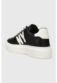 DKNY - Dkny sneakersy Marian kolor czarny K2363974. Nosek buta: okrągły. Kolor: czarny. Materiał: guma. Obcas: na platformie #2
