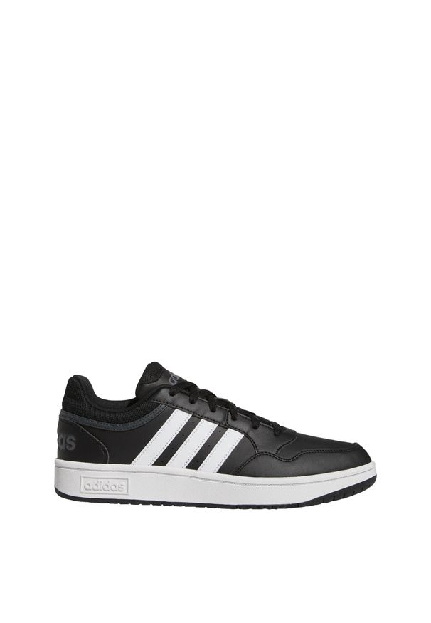 Buty do chodzenia męskie Adidas Hoops 3.0 Low Classic Vintage Shoes. Okazja: na co dzień. Wysokość cholewki: przed kostkę. Kolor: czarny, szary, biały, wielokolorowy. Sport: turystyka piesza