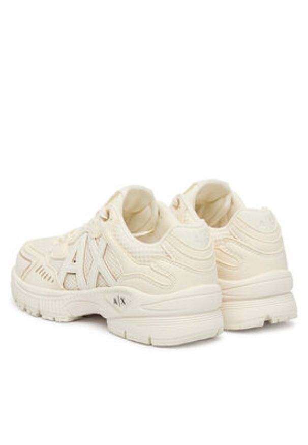 Armani Exchange Sneakersy XW002153 AF22757 MZ128 Biały. Kolor: biały. Materiał: skóra