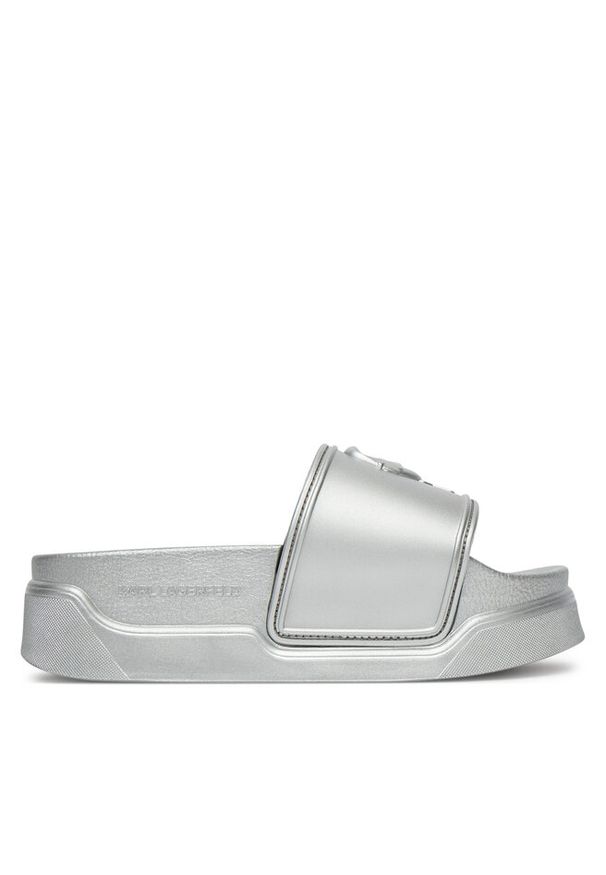 Karl Lagerfeld - Klapki KARL LAGERFELD. Kolor: srebrny