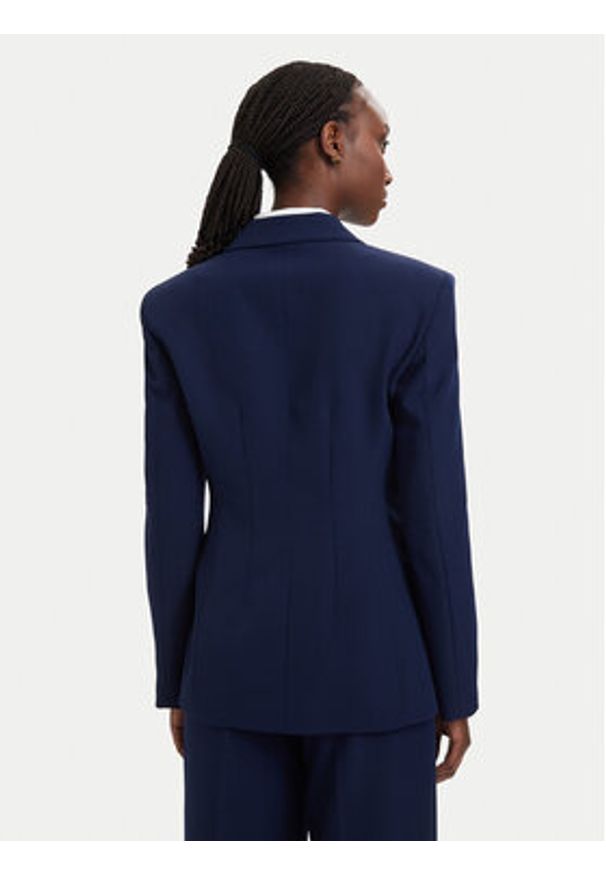 Hugo - HUGO Marynarka Asmalla-1 50533901 Granatowy Slim Fit. Kolor: niebieski. Materiał: syntetyk