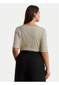 Lauren Ralph Lauren - LAUREN RALPH LAUREN Bluzka Judy 200P13919004 Kremowy Regular Fit. Kolor: kremowy. Materiał: bawełna #7