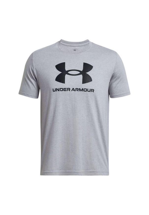 Under Armour - T-shirt Męski Logo Sportstyle. Kolor: szary. Sport: turystyka piesza