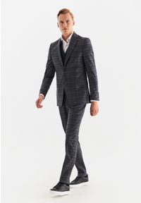 Pako Lorente - PAKO LORENTE – Spodnie garniturowe P22WP-6G-032-S-S. Materiał: wełna. Wzór: kratka #1