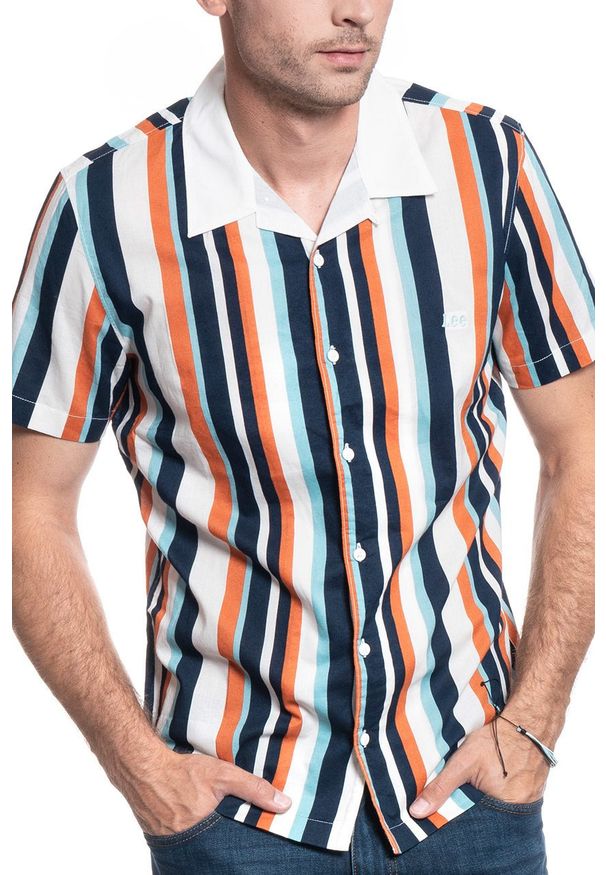 Lee - MĘSKA KOSZULA LEE SS BOWLING SHIRT REGULAR FIT DESERT ORANGE L68BTAOB 112117037